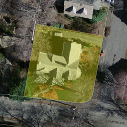 155 Hunnewell Ave, Newton MA 02458-2245 aerial view