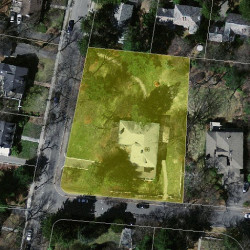 66 Beaumont Ave, Newton MA 02460-2331 aerial view