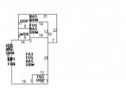 85 Floral St, Newton MA 02461-1543 floor plan