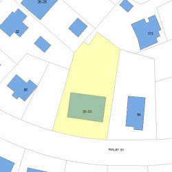 88 Ripley St, Newton MA 02459-2208 plot plan