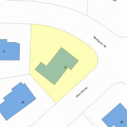 28 Gralynn Rd, Newton MA 02459-1311 plot plan