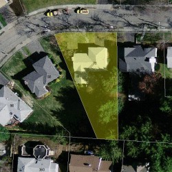 78 Clifton Rd, Newton MA  02459-3147 aerial view