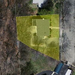 23 Regina Rd, Newton MA  02466-1412 aerial view