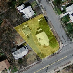 6 Fairway Dr, Newton MA  02465-1713 aerial view