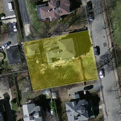 93 Bowdoin St, Newton MA  02461-1538 aerial view