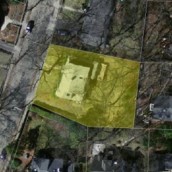 67 Oak Cliff Rd, Newton MA  02460-2324 aerial view