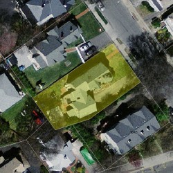 61 Eddy St, Newton MA 02465-2132 aerial view