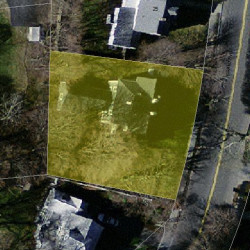 31 Grant Ave, Newton MA  02459-1308 aerial view