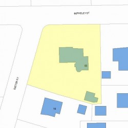 66 Berkeley St, Newton MA 02465-2617 plot plan
