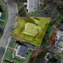 178 Kirkstall Rd, Newton MA 02460-2441 aerial view