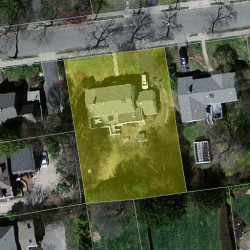 15 Stanley Rd, Newton MA 02468-2337 aerial view