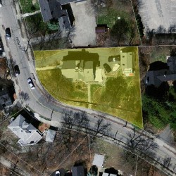 35 High St, Newton MA 02461-1938 aerial view