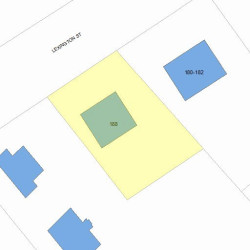 188 Lexington St, Newton MA 02466-1307 plot plan