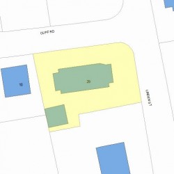 29 Linden St, Newton MA 02464-1430 plot plan