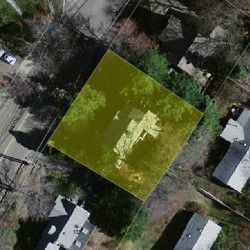 127 Brookline St, Newton MA  02467 aerial view