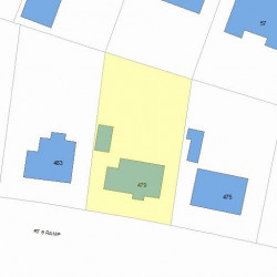 479 Boylston St, Newton MA  02459-2739 plot plan