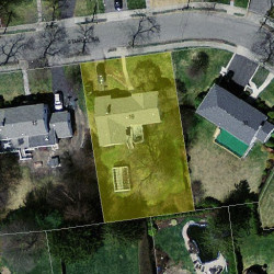 19 Stanley Rd, Newton MA  02468-2337 aerial view