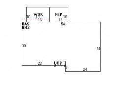 199 Parker St, Newton MA 02459-2550 floor plan