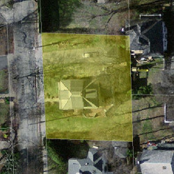 18 Cedar St, Newton MA  02459-1112 aerial view