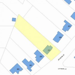 255 Jackson St, Newton MA 02459-2523 plot plan