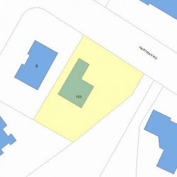 189 Hartman Rd, Newton MA 02459-2852 plot plan