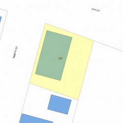 159 Oak St, Newton MA 02464-1443 plot plan