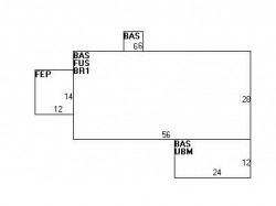 14 Columbine Rd, Newton MA  02459-3444 floor plan