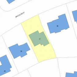 47 Brookline St, Newton MA 02467 plot plan