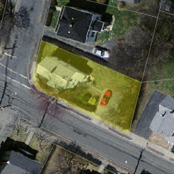 201 Derby St, Newton MA  02465-1526 aerial view