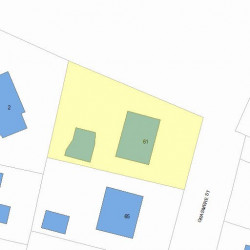 61 Grasmere St, Newton MA  02458-2210 plot plan