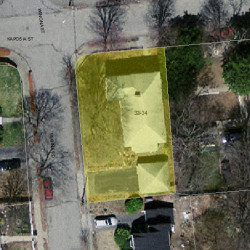 32 Ware Rd, Newton MA 02466-1416 aerial view