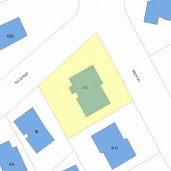 5 Troy Ln, Newton MA  02468-1016 plot plan