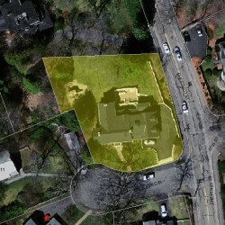 5 Crocker Cir, Newton MA  02465-2410 aerial view