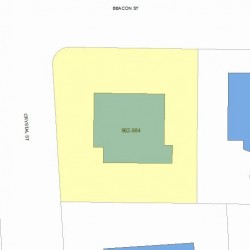 984 Beacon St, Newton MA  02459-1725 plot plan