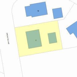 8 Grove Hill Ave, Newton MA  02460-2302 plot plan