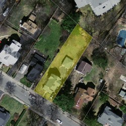 61 Pine St, Newton MA  02466-1115 aerial view