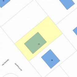 20 Asheville Rd, Newton MA  02462-1102 plot plan