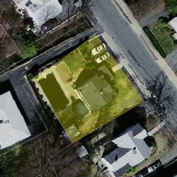 27 Parsons St, Newton MA  02465-2135 aerial view