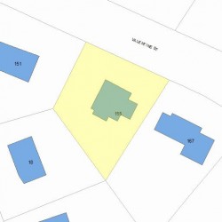 155 Valentine St, Newton MA 02465-3029 plot plan