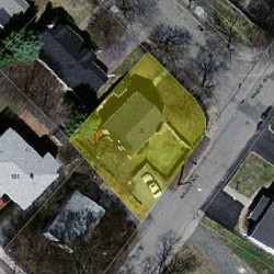 35 Rose Dr, Newton MA 02465-1541 aerial view