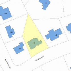 90 Brookline St, Newton MA  02467 plot plan