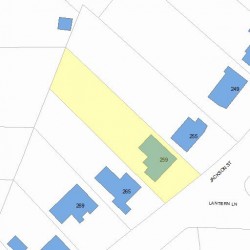 259 Jackson St, Newton MA 02459-2523 plot plan