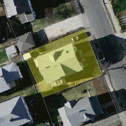 5 Washburn St, Newton MA 02458-1303 aerial view