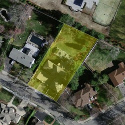 178 Old Farm Rd, Newton MA  02459-3457 aerial view