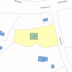 53 Dudley Rd, Newton MA 02459-2830 plot plan