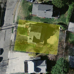 72 Concolor Ave, Newton MA  02458-2524 aerial view
