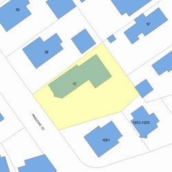 62 Parsons St, Newton MA 02465-2136 plot plan