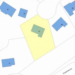 40 Silver Birch Rd, Newton MA  02468-2311 plot plan