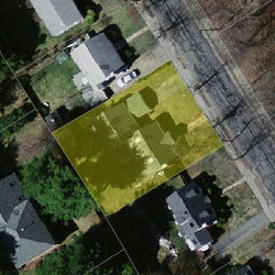 165 Christina St, Newton MA 02461-1915 aerial view