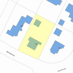 159 Nehoiden Rd, Newton MA 02468-1343 plot plan
